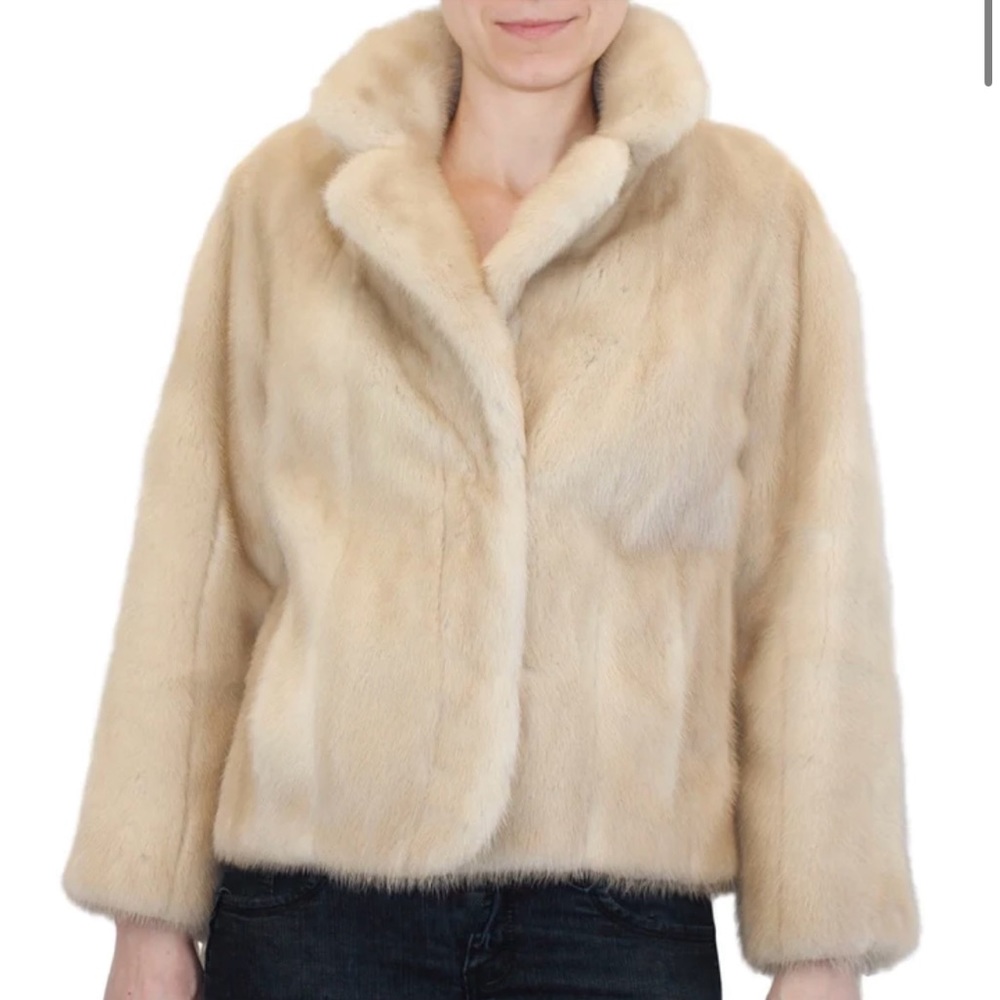 VINTAGE DARK TOURMALINE MINK FUR JACKET